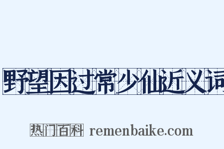 野望因过常少仙近义词是什么意思的图片